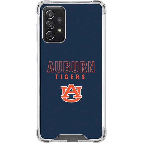 Auburn University Tigers Outline Galaxy A72 5G Clear Case